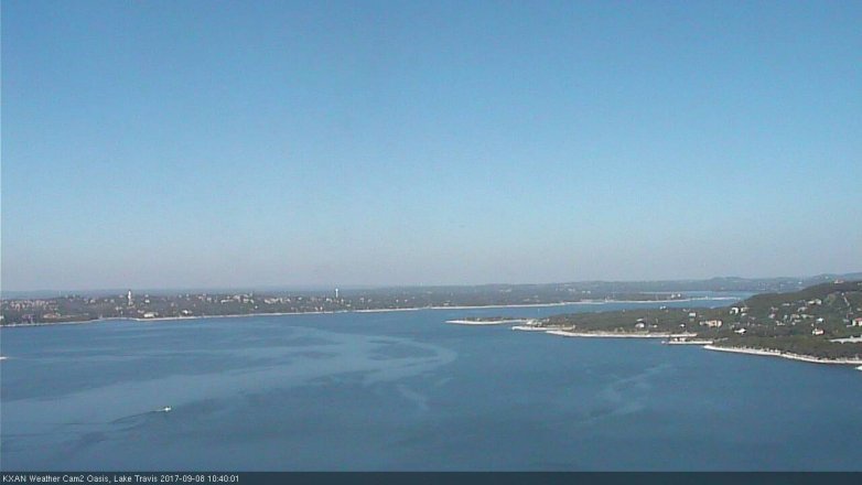 Lake Travis webcam, September 8, 2017 10:00 AM CT