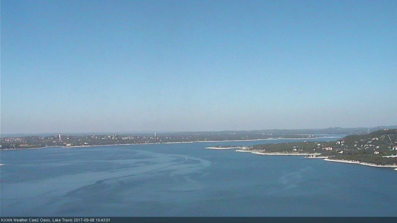 Lake Travis webcam, September 8, 2017 10:05 AM CT