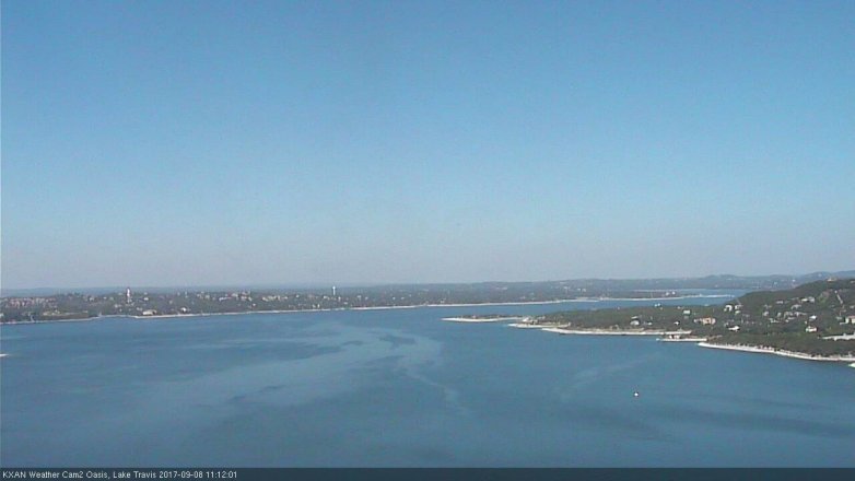 Lake Travis webcam, September 8, 2017 10:15 AM CT