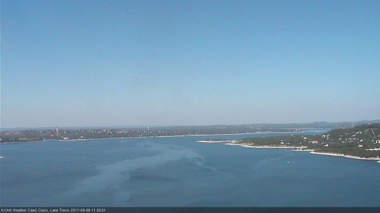 Lake Travis webcam, September 8, 2017 10:40 AM CT