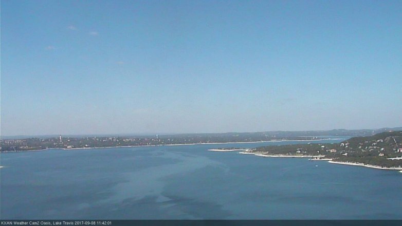 Lake Travis webcam, September 8, 2017 10:45 AM CT