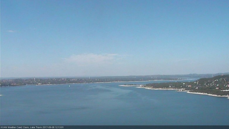 Lake Travis webcam, September 8, 2017 11:25 AM CT