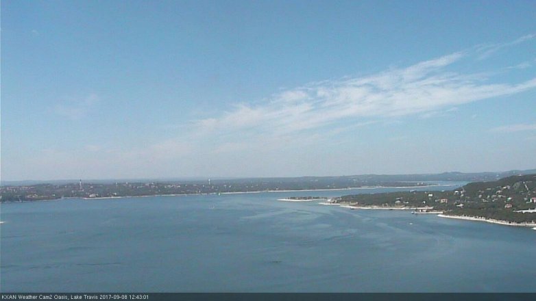 Lake Travis webcam, September 8, 2017 12:05 PM CT