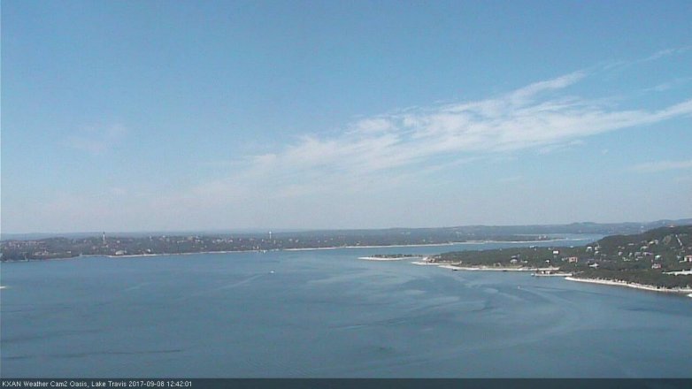 Lake Travis webcam, September 8, 2017 12:10 PM CT