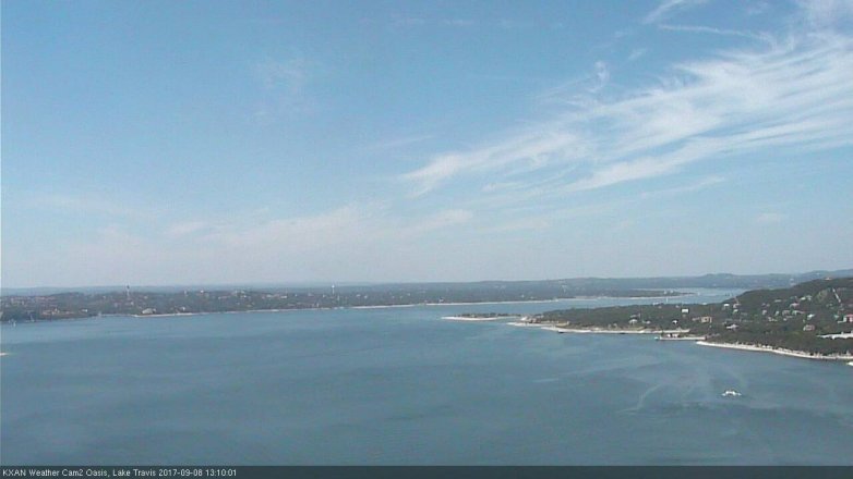 Lake Travis webcam, September 8, 2017 12:35 PM CT