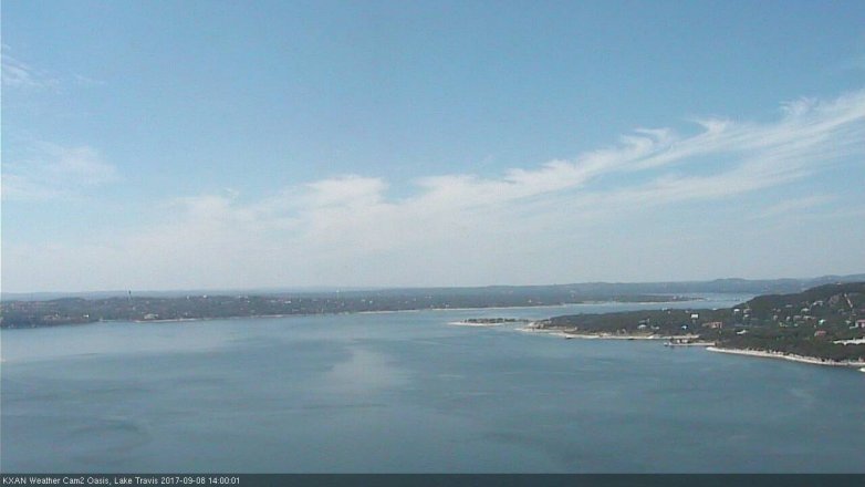 Lake Travis webcam, September 8, 2017 1:05 PM CT
