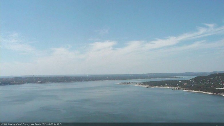 Lake Travis webcam, September 8, 2017 1:35 PM CT
