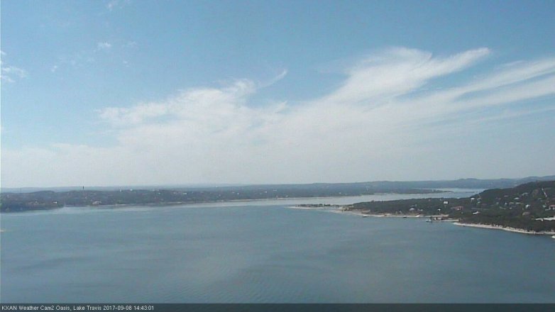 Lake Travis webcam, September 8, 2017 1:55 PM CT