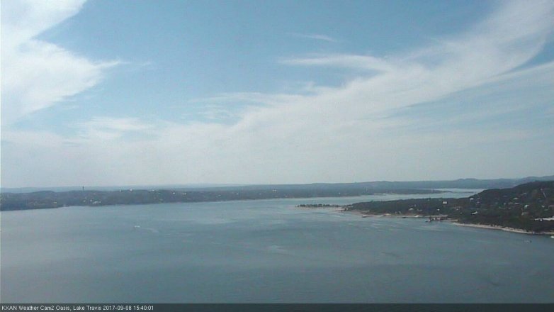 Lake Travis webcam, September 8, 2017 2:55 PM CT