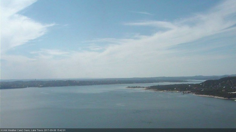 Lake Travis webcam, September 8, 2017 3:10 PM CT