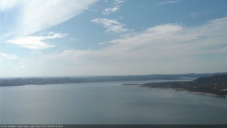 Lake Travis webcam, September 8, 2017 4:00 PM CT