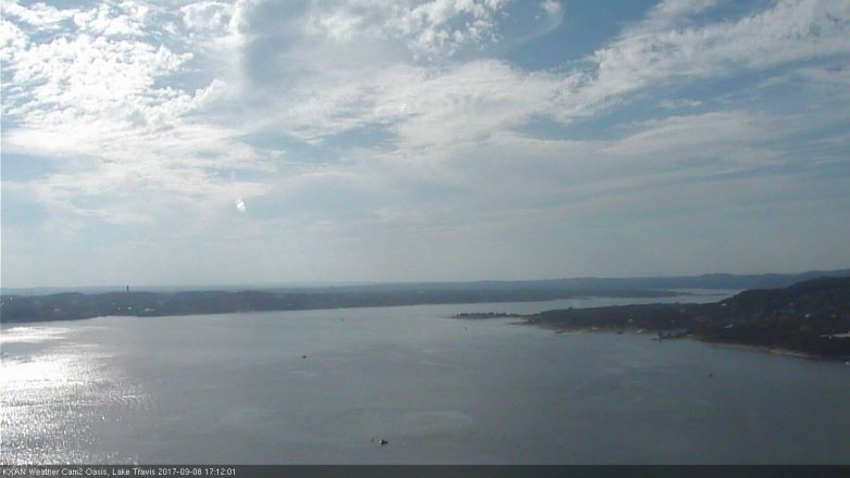 Lake Travis webcam, September 8, 2017 4:40 PM CT