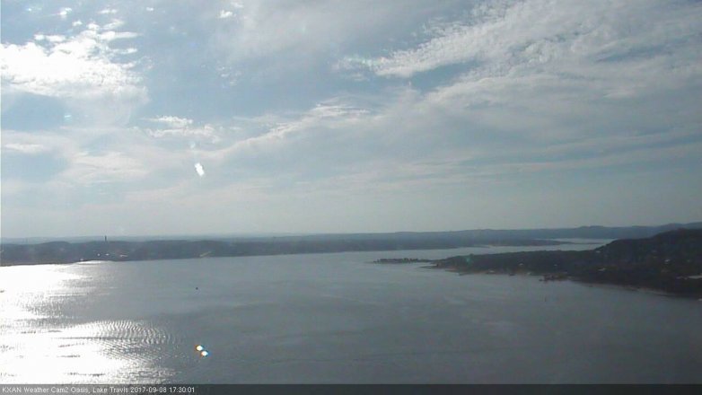 Lake Travis webcam, September 8, 2017 4:45 PM CT