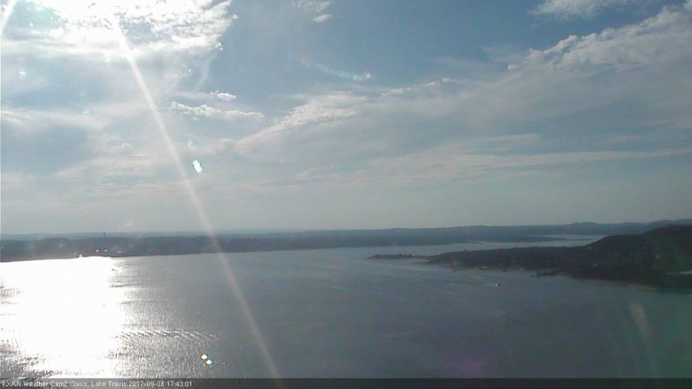 Lake Travis webcam, September 8, 2017 4:55 PM CT