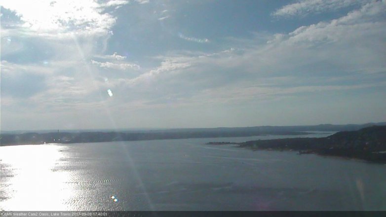 Lake Travis webcam, September 8, 2017 5:05 PM CT