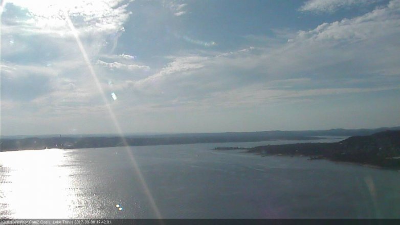 Lake Travis webcam, September 8, 2017 5:10 PM CT