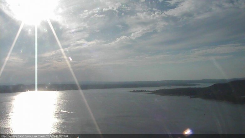 Lake Travis webcam, September 8, 2017 5:15 PM CT