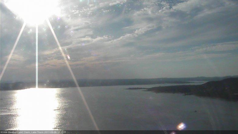 Lake Travis webcam, September 8, 2017 5:40 PM CT