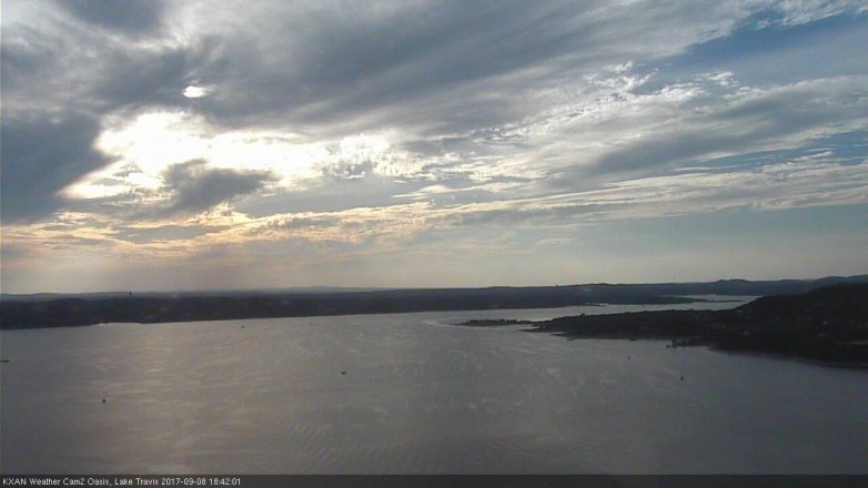 Lake Travis webcam, September 8, 2017 6:00 PM CT