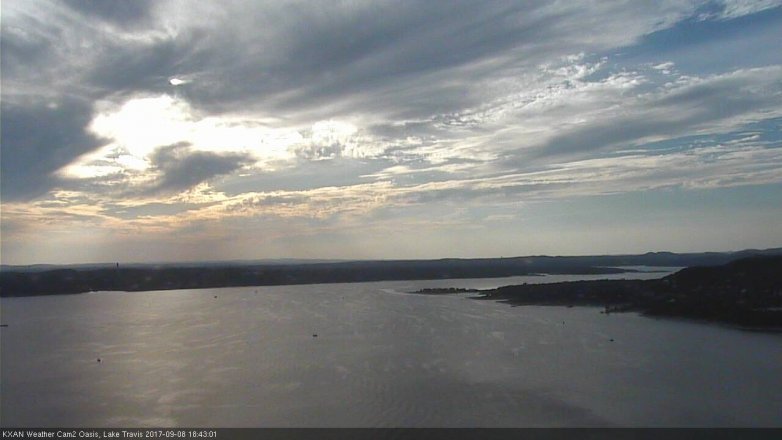 Lake Travis webcam, September 8, 2017 6:10 PM CT