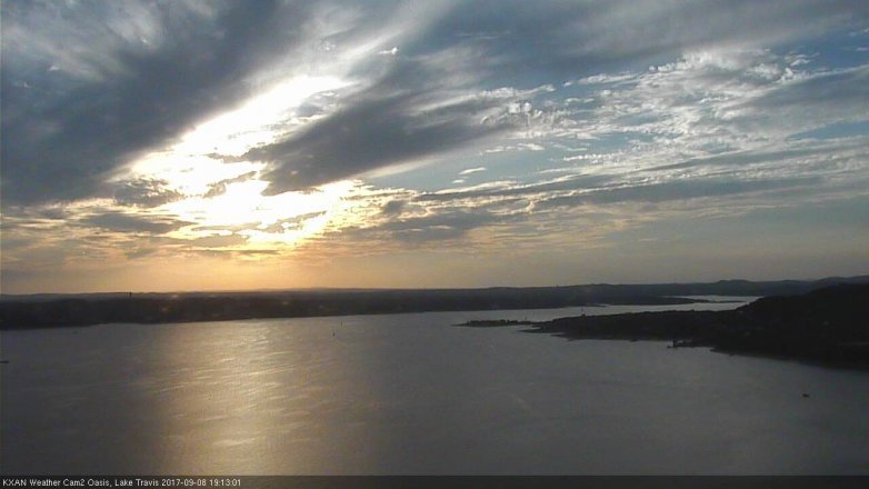 Lake Travis webcam, September 8, 2017 6:35 PM CT