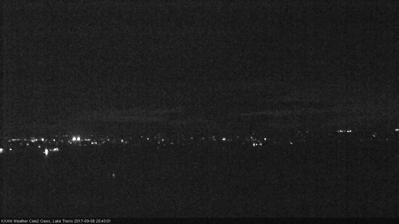 Lake Travis webcam, September 8, 2017 7:55 PM CT