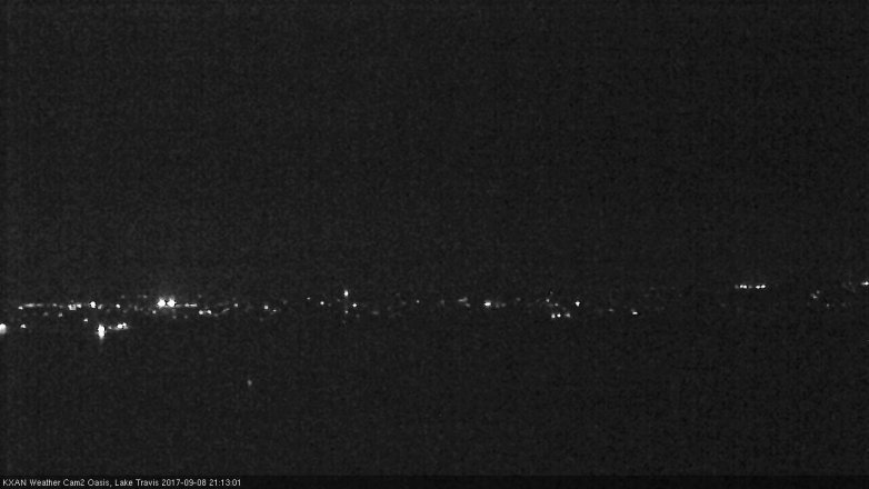 Lake Travis webcam, September 8, 2017 8:25 PM CT