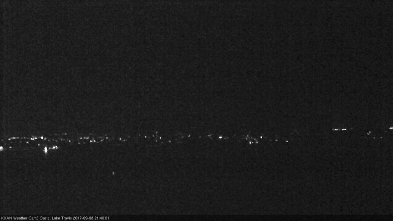 Lake Travis webcam, September 8, 2017 8:45 PM CT