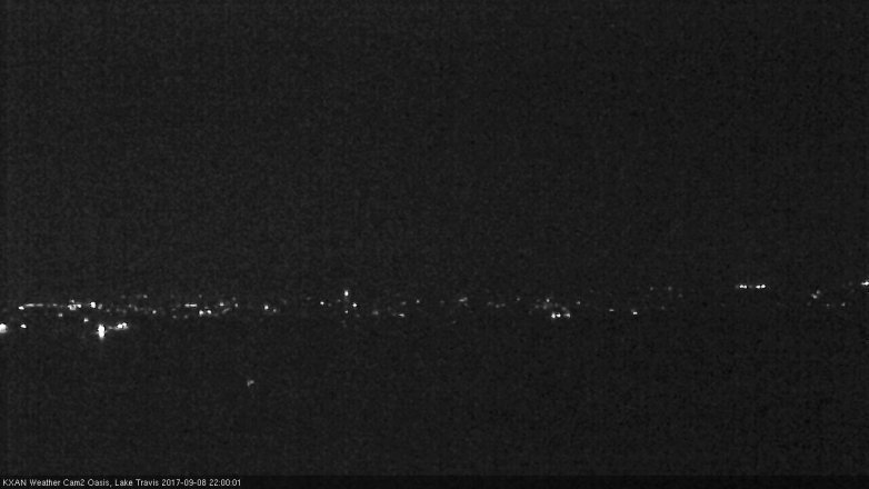 Lake Travis webcam, September 8, 2017 9:20 PM CT