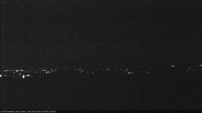 Lake Travis webcam, September 8, 2017 9:55 PM CT