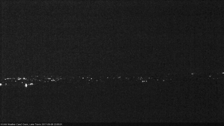 Lake Travis webcam, September 8, 2017 10:20 PM CT