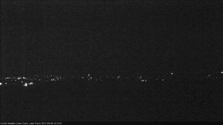 Lake Travis webcam, September 8, 2017 10:40 PM CT