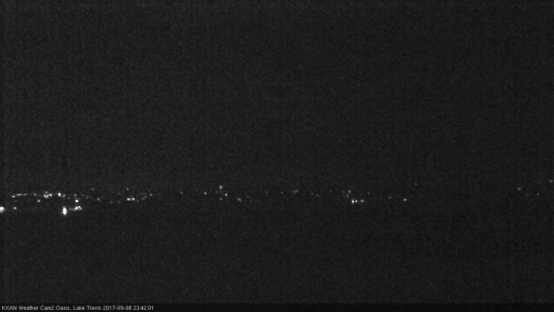 Lake Travis webcam, September 8, 2017 10:50 PM CT