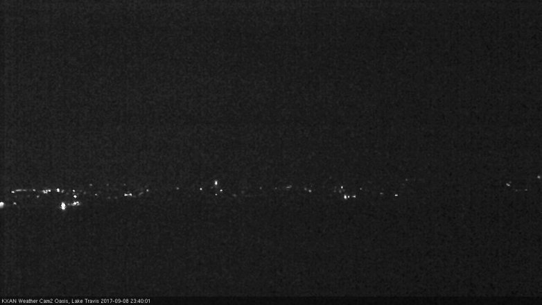 Lake Travis webcam, September 8, 2017 11:00 PM CT