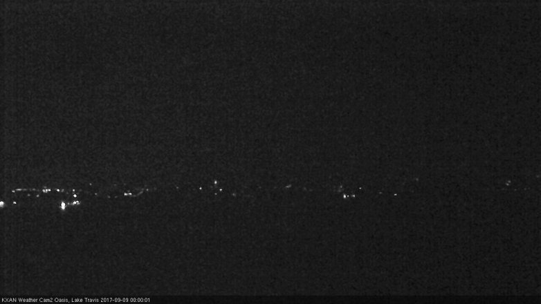 Lake Travis webcam, September 8, 2017 11:05 PM CT