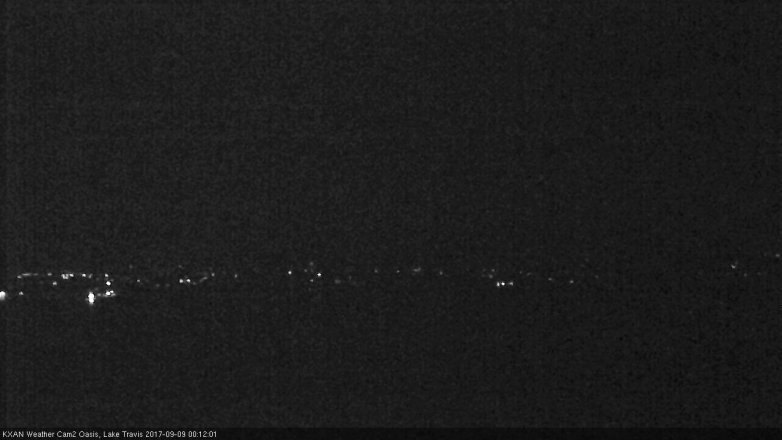 Lake Travis webcam, September 8, 2017 11:15 PM CT