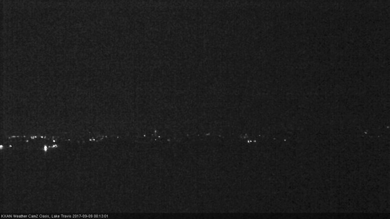 Lake Travis webcam, September 8, 2017 11:30 PM CT