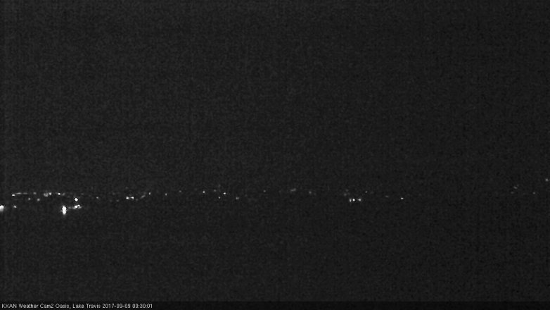 Lake Travis webcam, September 8, 2017 11:45 PM CT