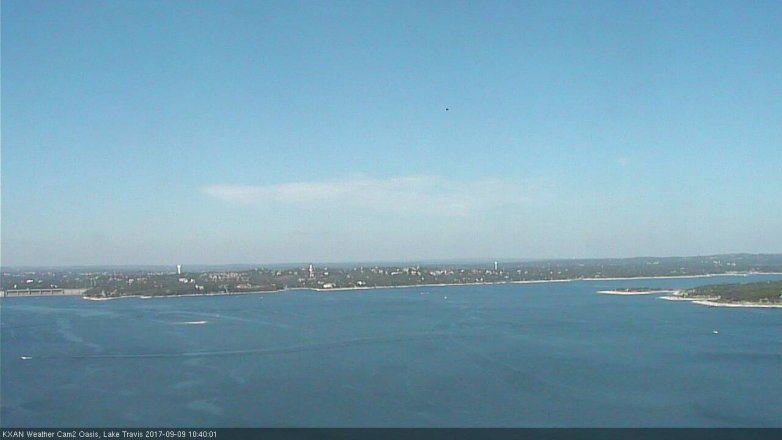 Lake Travis webcam, September 9, 2017 10:10 AM CT