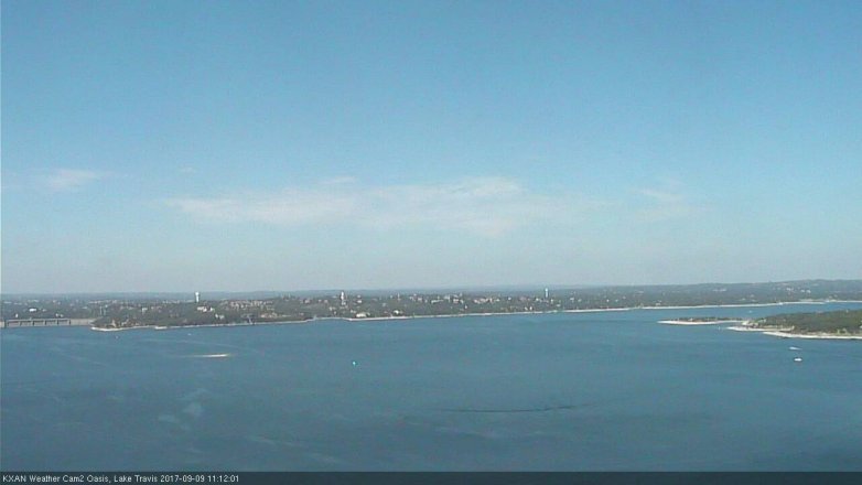 Lake Travis webcam, September 9, 2017 10:40 AM CT