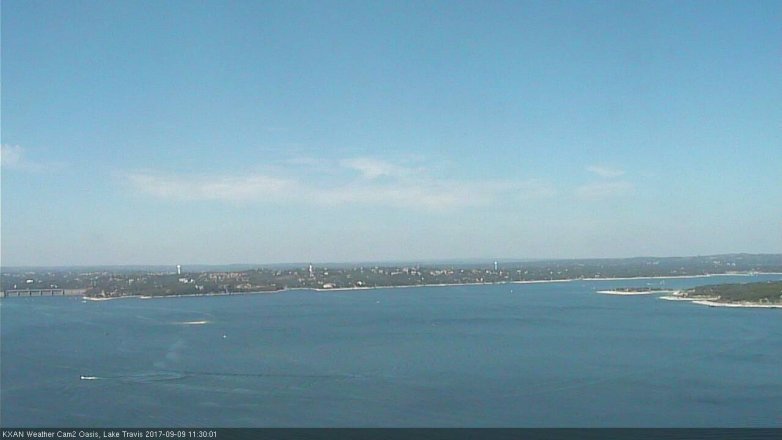 Lake Travis webcam, September 9, 2017 10:45 AM CT