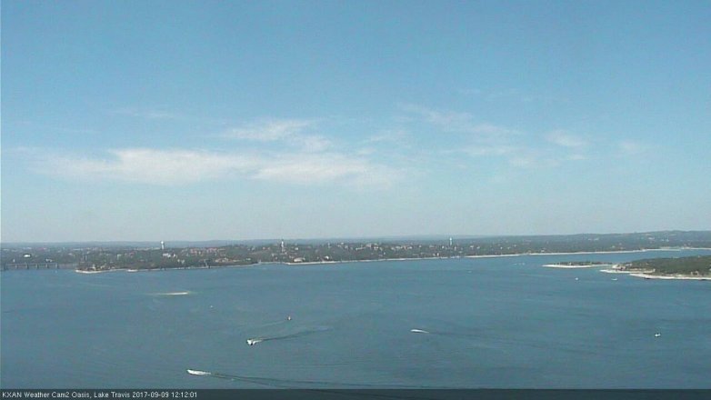 Lake Travis webcam, September 9, 2017 11:20 AM CT