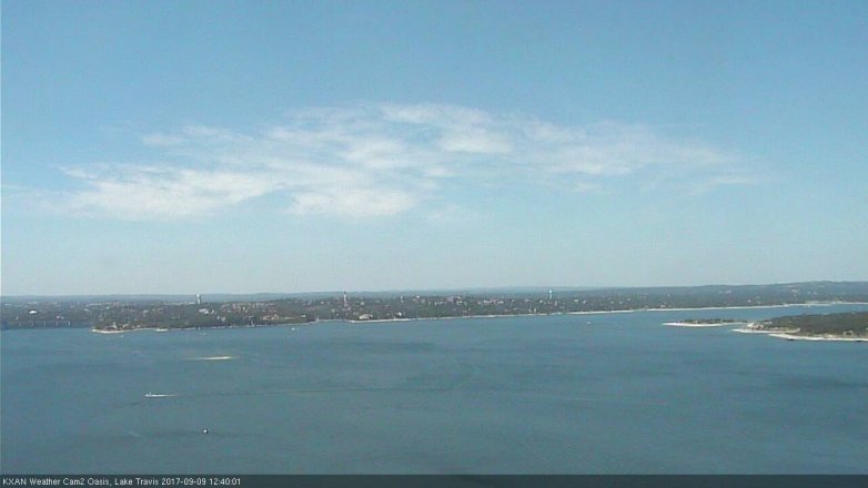 Lake Travis webcam, September 9, 2017 11:45 AM CT