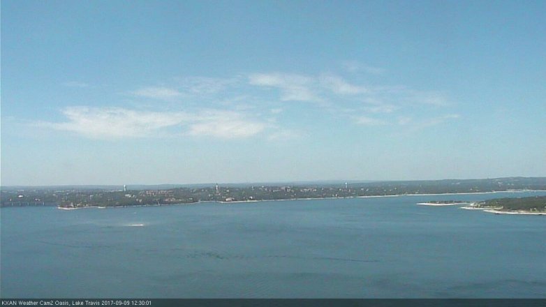 Lake Travis webcam, September 9, 2017 11:55 AM CT