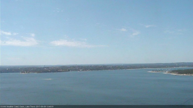 Lake Travis webcam, September 9, 2017 1:05 PM CT