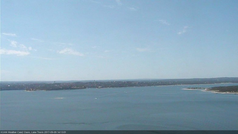 Lake Travis webcam, September 9, 2017 1:20 PM CT