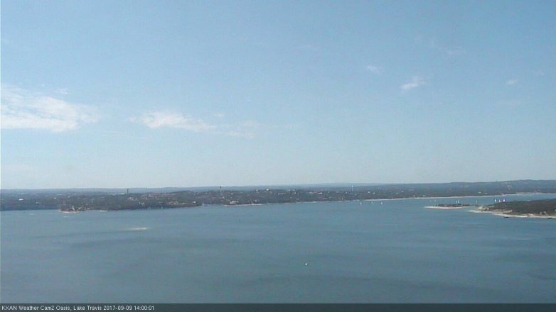 Lake Travis webcam, September 9, 2017 1:30 PM CT