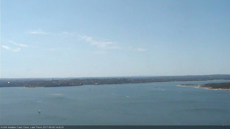 Lake Travis webcam, September 9, 2017 2:00 PM CT