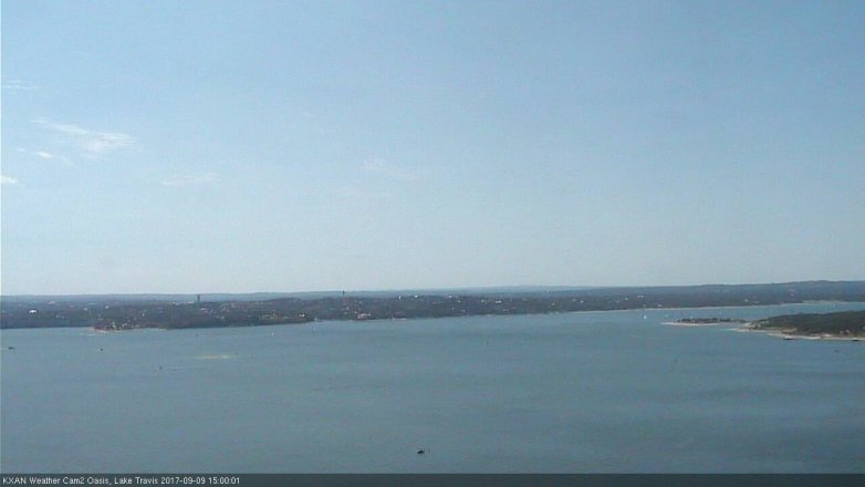 Lake Travis webcam, September 9, 2017 2:30 PM CT