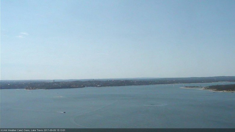 Lake Travis webcam, September 9, 2017 2:40 PM CT